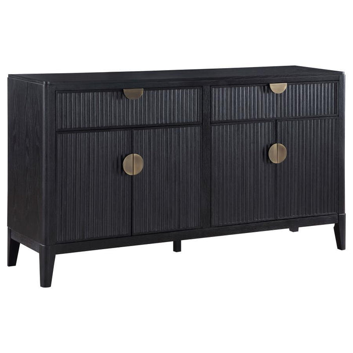 Brookmead - 4 Door Sideboard Buffet Storage Cabinet - Black – Buffets by Coaster Fine Furniture at Furniture Wholesale Plus , Nashville furniture store