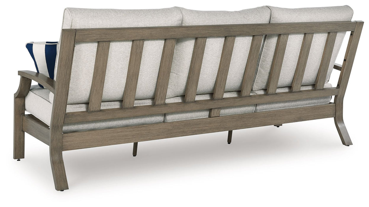 Rainier Ranch - Brown / Beige - Sofa With Cushion - Premium Sofas from Signature Design by Ashley® - Just $1548! Shop now at Furniture Wholesale Plus  We are the best furniture store in Nashville, Hendersonville, Goodlettsville, Madison, Antioch, Mount Juliet, Lebanon, Gallatin, Springfield, Murfreesboro, Franklin, Brentwood