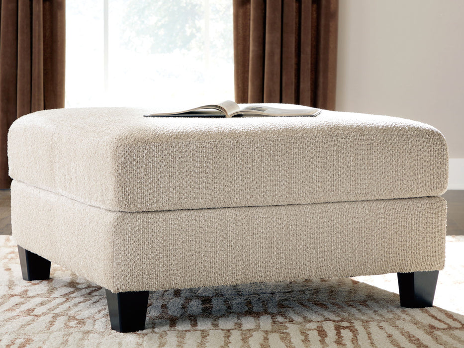 Steelwater Retreat - Oversized Accent Ottoman - Latte – Accent Ottomans by Benchcraft® at Furniture Wholesale Plus , Nashville furniture store