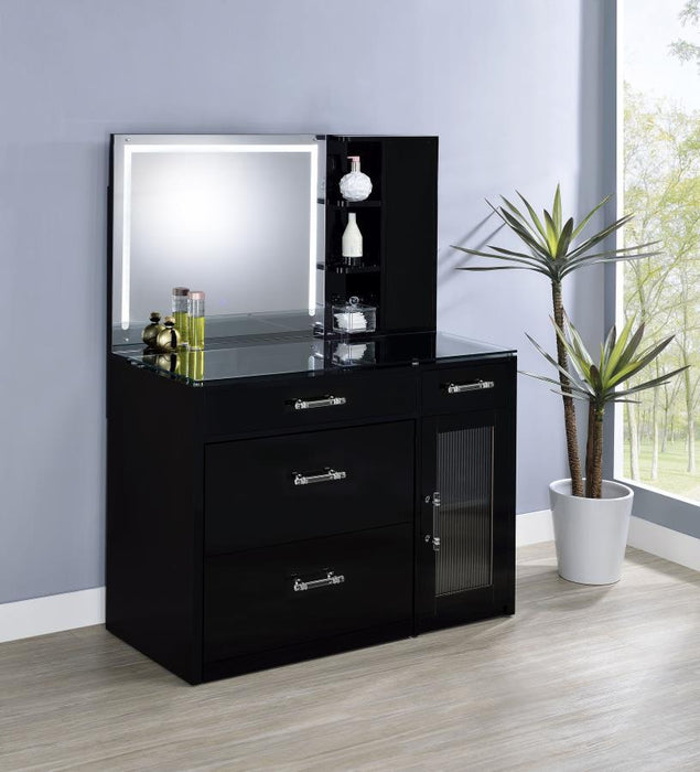 Flora - 2-Drawer Vanity Set With LED Mirror – Vanity Sets by Coaster Fine Furniture at Furniture Wholesale Plus , Nashville furniture store
