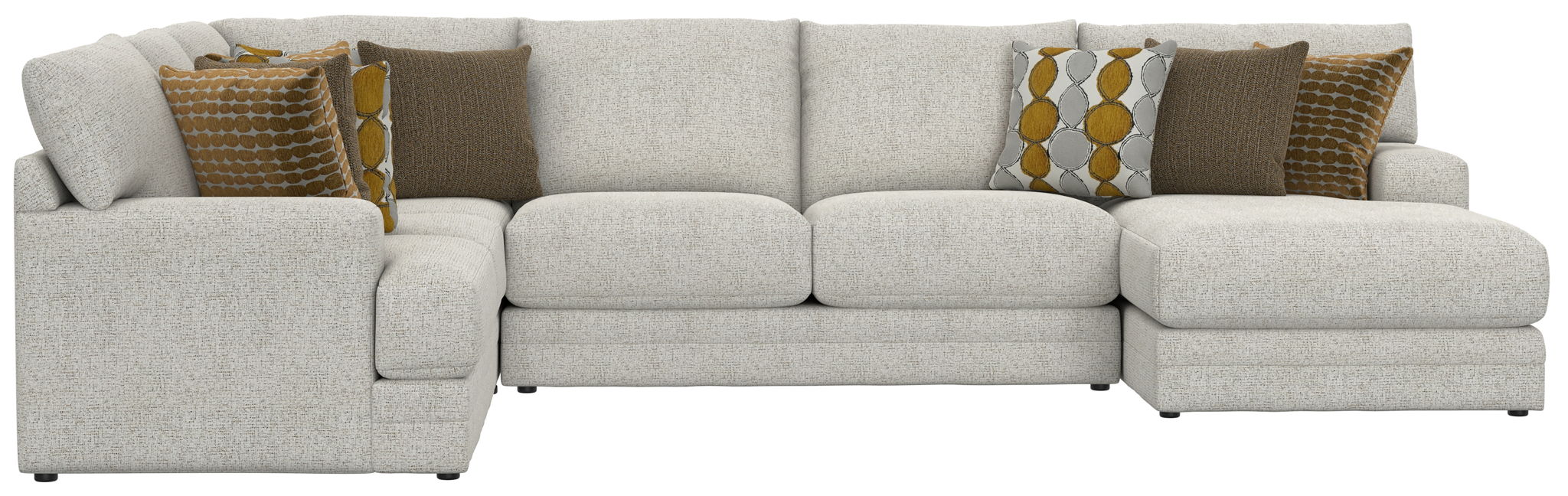 Tori - Sectional With Comfort Coil Seating And Accent Pillows Included – Stationary Sectionals by Jackson at Furniture Wholesale Plus , Nashville furniture store