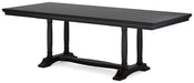 Welltern - Rect Dining Room Ext Table - Black – Dining Tables with Extensions by Millennium® by Ashley at Furniture Wholesale Plus , Nashville furniture store