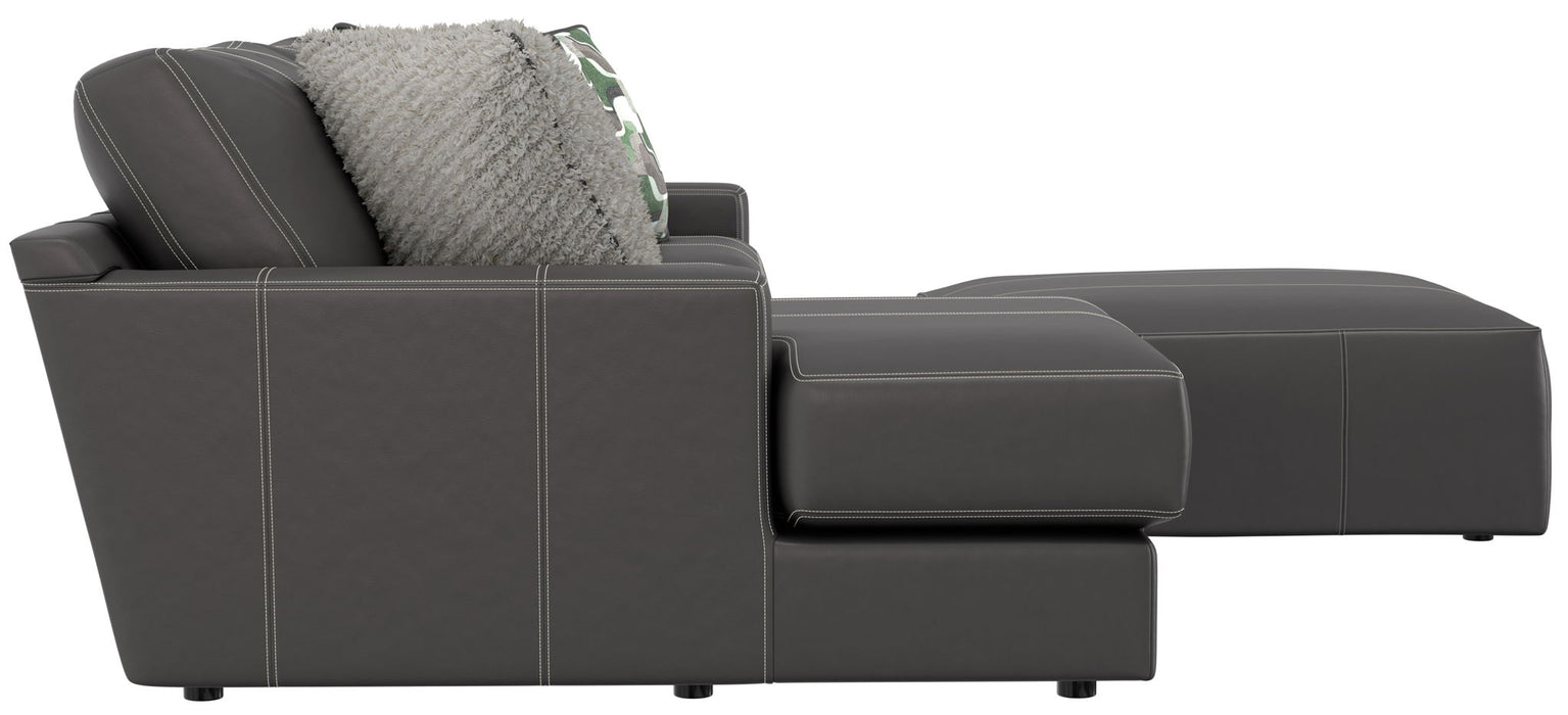 Minori - Italian Leather Sofa / Chaise And Cocktail Ottoman – 2 Piece Living Room Sets by Jackson at Furniture Wholesale Plus , Nashville furniture store
