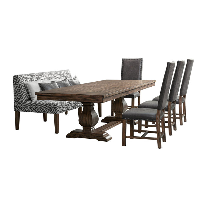 Gramercy - Dining Set – 6 Piece Dining Room Sets by Elements International at Furniture Wholesale Plus , Nashville furniture store
