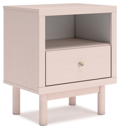Wistenpine - One Drawer Night Stand - Blush – Nightstands by Signature Design by Ashley® at Furniture Wholesale Plus , Nashville furniture store