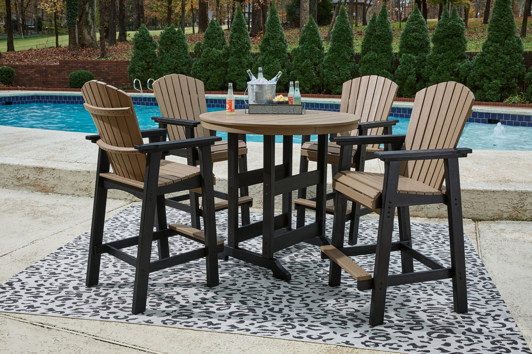 Fairen Trail - Black / Driftwood - 5 Pc. - Dining Set with 4 Chairs - Premium 5 Piece Outdoor Sets from Signature Design by Ashley® - Just $2948! Shop now at Furniture Wholesale Plus  We are the best furniture store in Nashville, Hendersonville, Goodlettsville, Madison, Antioch, Mount Juliet, Lebanon, Gallatin, Springfield, Murfreesboro, Franklin, Brentwood