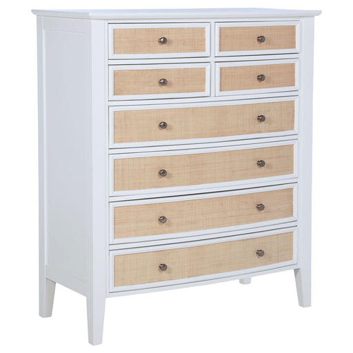 Bexhill - 8-Drawer Chest Of Drawers - White – Accent Chests by Coaster Fine Furniture at Furniture Wholesale Plus , Nashville furniture store