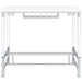 Norcrest - Acrylic Leg Bar Table - White High Gloss – Bar Tables by Coaster Fine Furniture at Furniture Wholesale Plus , Nashville furniture store