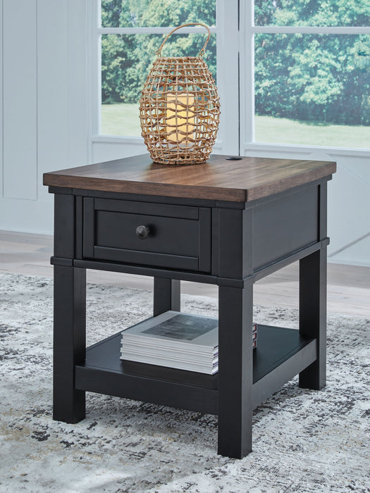 Wildenauer - Rectangular End Table - Brown / Black – End Tables by Signature Design by Ashley® at Furniture Wholesale Plus , Nashville furniture store