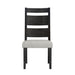 Jemma - Wood Back Dining Side Chair (Set of 2) - Dark Espresso / Beige Linen – Chair Sets by Elements International at Furniture Wholesale Plus , Nashville furniture store