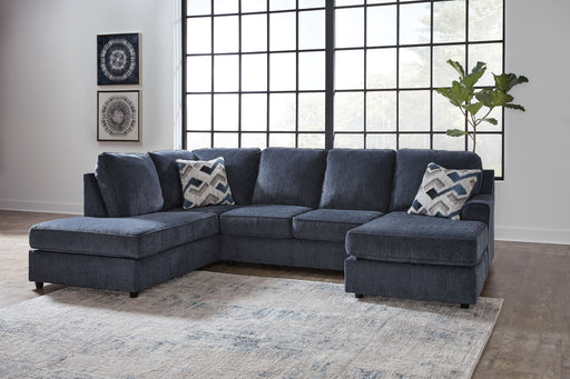 Albar Place - 2-Piece Sectional With Raf Sofa Chaise - Cobalt – Stationary Sectionals by Signature Design by Ashley® at Furniture Wholesale Plus , Nashville furniture store