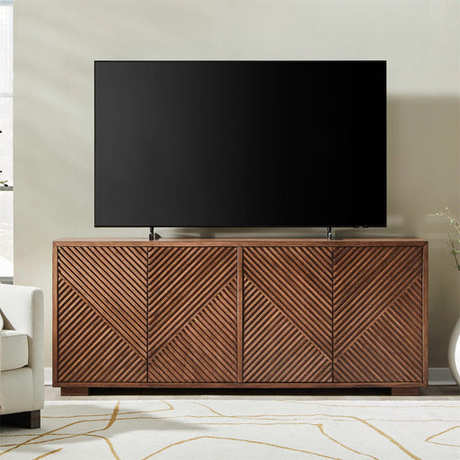 Easton - 82" TV Console - Urban Bronze – TV Stands by Liberty Furniture at Furniture Wholesale Plus , Nashville furniture store