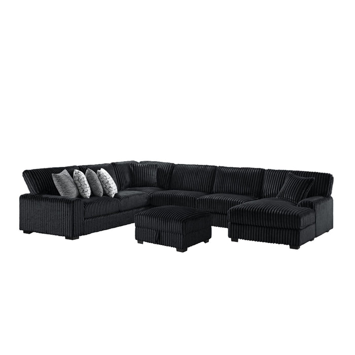 Nightfall - Sectional Set With 1 Pillow – Stationary Sectionals by Elements International at Furniture Wholesale Plus , Nashville furniture store