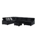 Nightfall - Sectional Set With 1 Pillow – Stationary Sectionals by Elements International at Furniture Wholesale Plus , Nashville furniture store