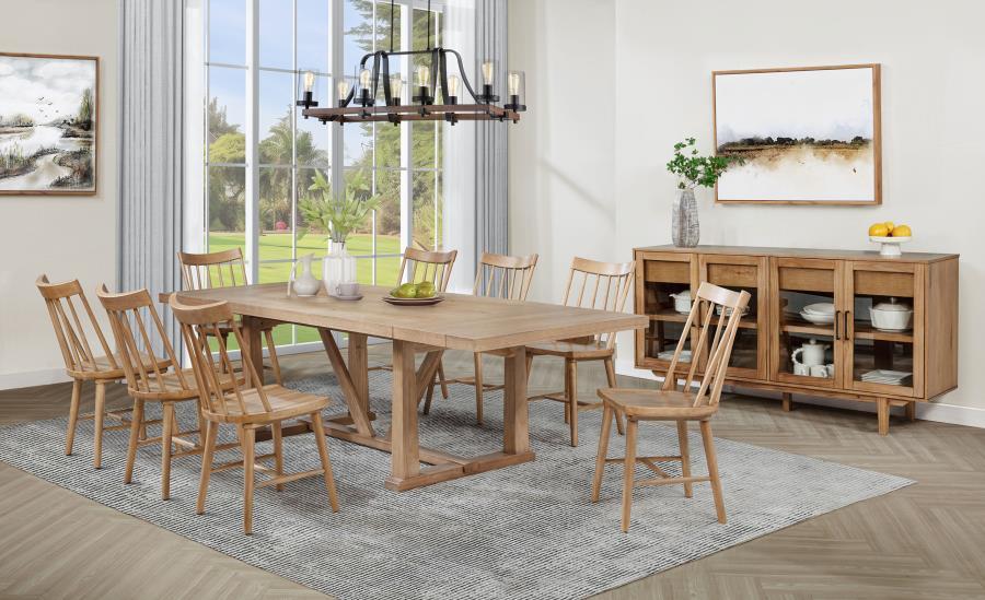 Middleton - 106" Extension Leaf Dining Set – 8 + Piece Dining Room Sets by Coaster Fine Furniture at Furniture Wholesale Plus , Nashville furniture store