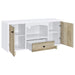 Dalton - 2 Door Storage Credenza - White And Distressed Pine - Premium Credenzas from CoasterEveryday - Just $319! Shop now at Furniture Wholesale Plus  We are the best furniture store in Nashville, Hendersonville, Goodlettsville, Madison, Antioch, Mount Juliet, Lebanon, Gallatin, Springfield, Murfreesboro, Franklin, Brentwood