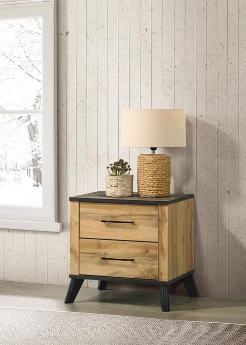 Kaywood - 2-Drawer Nightstand Bedside Table - Natural Pine – Accent Nightstands by Coaster Fine Furniture at Furniture Wholesale Plus , Nashville furniture store