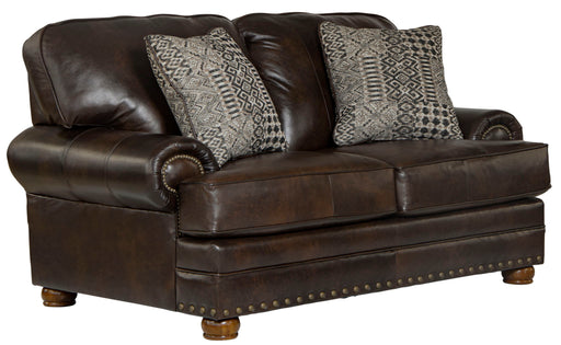 Roberto - Leather Loveseat - Cocoa - Premium Stationary Loveseats from Jackson - Just $1389! Shop now at Furniture Wholesale Plus  We are the best furniture store in Nashville, Hendersonville, Goodlettsville, Madison, Antioch, Mount Juliet, Lebanon, Gallatin, Springfield, Murfreesboro, Franklin, Brentwood