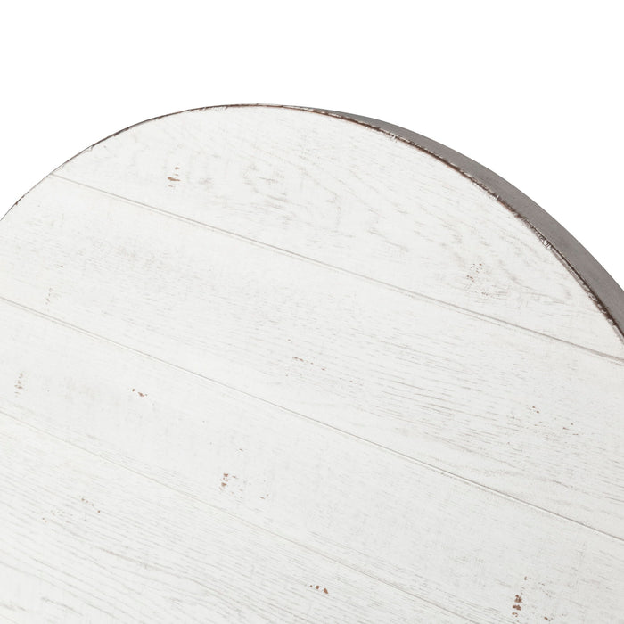 Modern Farmhouse - Splay Leg Round Cocktail Table – Cocktail Tables by Liberty Furniture at Furniture Wholesale Plus , Nashville furniture store