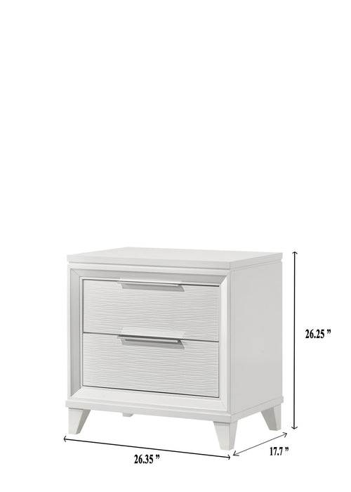 Cressida - Nightstand - White – Accent Nightstands by Crown Mark at Furniture Wholesale Plus , Nashville furniture store