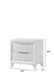 Cressida - Nightstand - White – Accent Nightstands by Crown Mark at Furniture Wholesale Plus , Nashville furniture store
