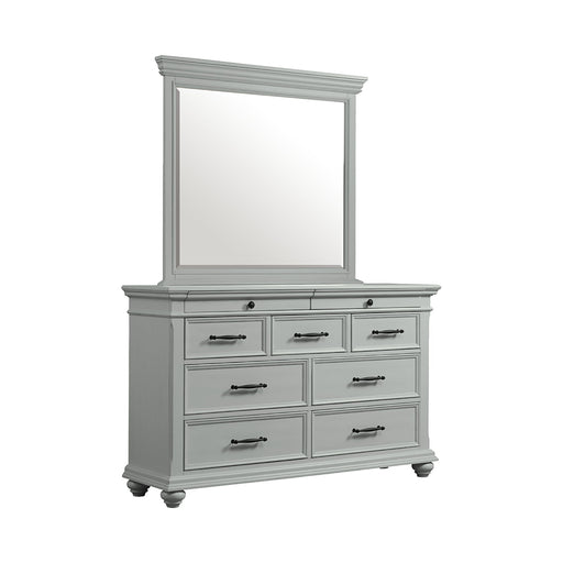 Slater - 9-Drawer Dresser With Mirror – Dresser & Mirror by Elements International at Furniture Wholesale Plus , Nashville furniture store