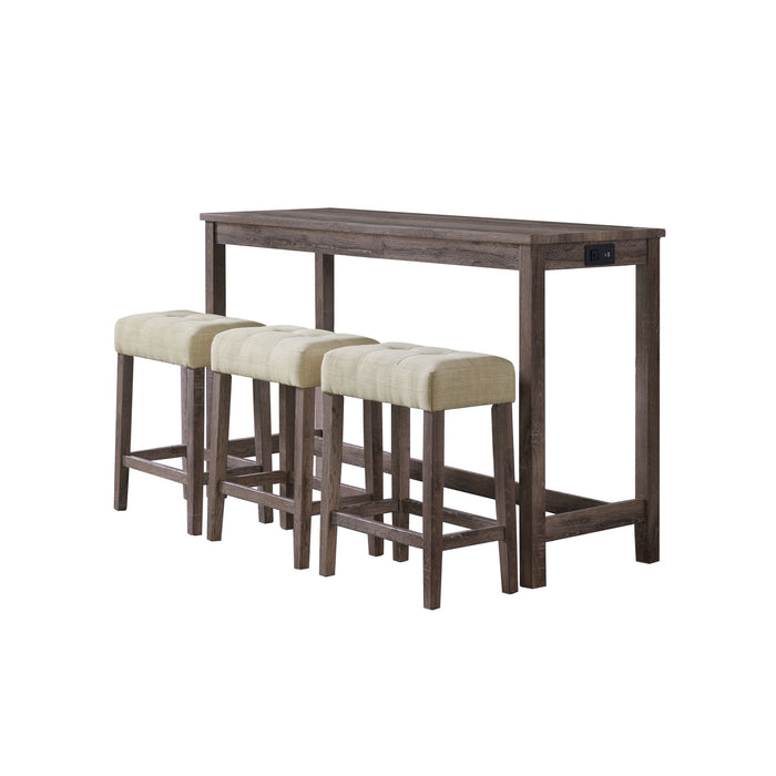 Oak Lawn - Bar Table Single Pack – 4 Piece Dining Room Sets by Elements International at Furniture Wholesale Plus , Nashville furniture store