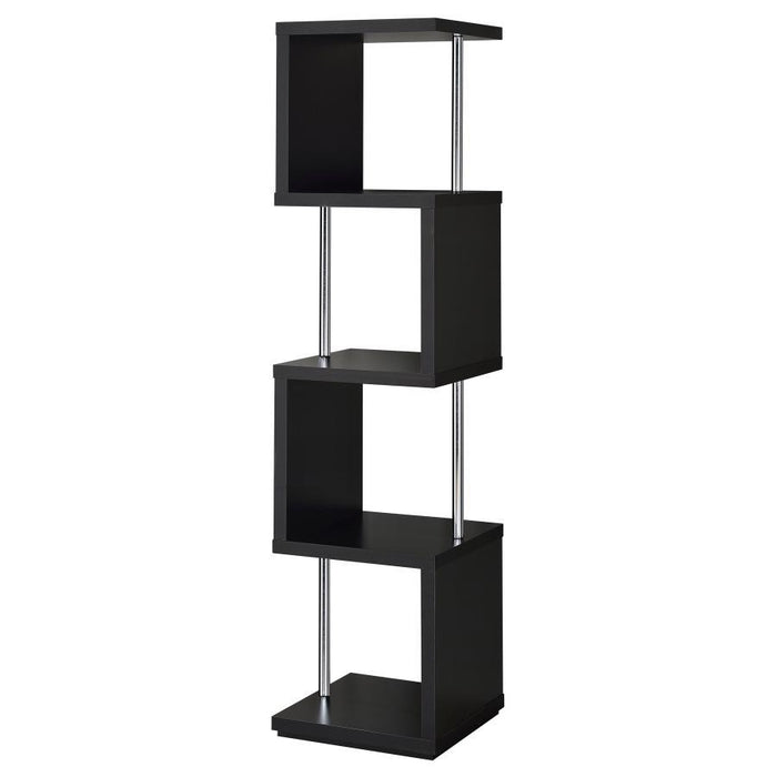 Baxter - 4-shelf Bookcase - Premium Standard Bookcases from CoasterEveryday - Just $169! Shop now at Furniture Wholesale Plus  We are the best furniture store in Nashville, Hendersonville, Goodlettsville, Madison, Antioch, Mount Juliet, Lebanon, Gallatin, Springfield, Murfreesboro, Franklin, Brentwood