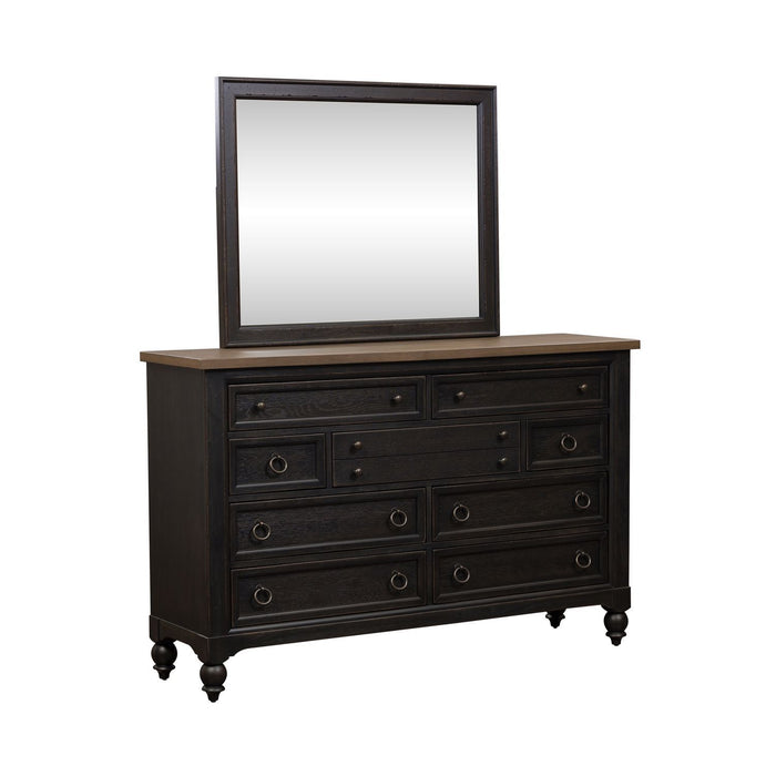 Americana Farmhouse - Dresser & Mirror – Dresser & Mirror by Liberty Furniture at Furniture Wholesale Plus , Nashville furniture store