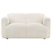 Dorset - Fabric Upholstered Round Track Arm Loveseat – Stationary Loveseats by Coaster Fine Furniture at Furniture Wholesale Plus , Nashville furniture store