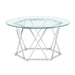 Escondido - Glass Cocktail Table - Silver – Cocktail Tables by Steve Silver Furniture at Furniture Wholesale Plus , Nashville furniture store