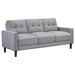 Bowen - Upholstered Track Arm Tufted Sofa Set – Stationary Sofas & Loveseats by Coaster Fine Furniture at Furniture Wholesale Plus , Nashville furniture store