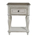 Magnolia Manor - Leg Nightstand - Antique White – Accent Nightstands by Liberty Furniture at Furniture Wholesale Plus , Nashville furniture store