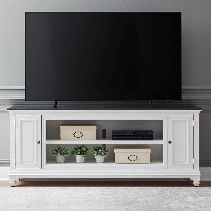 Fireplace TV Consoles - 80" Fireplace TV Console FTS - White – Fireplace TV Stands by Liberty Furniture at Furniture Wholesale Plus , Nashville furniture store