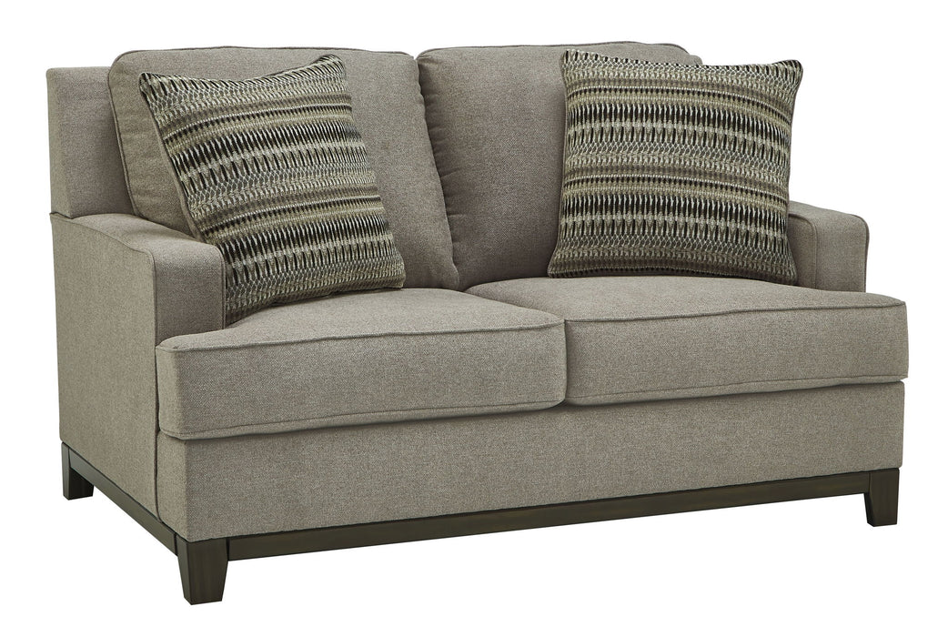 Kaywood - Granite - Loveseat - Premium Stationary Loveseats from Signature Design by Ashley® - Just $658! Shop now at Furniture Wholesale Plus  We are the best furniture store in Nashville, Hendersonville, Goodlettsville, Madison, Antioch, Mount Juliet, Lebanon, Gallatin, Springfield, Murfreesboro, Franklin, Brentwood