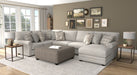 Livingston - Sectional With Comfort Coil Seating, 40" Cocktail Ottoman And Accent Pillows Included – 2 Piece Living Room Sets by Jackson at Furniture Wholesale Plus , Nashville furniture store