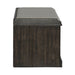 Mill Creek - Wall Bench - Peppercorn – Storage Benches by Liberty Furniture at Furniture Wholesale Plus , Nashville furniture store