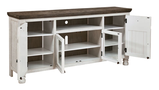 Havalance - Extra Large TV Stand - 4 Doors - Brown / Beige – TV Stands by Signature Design by Ashley® at Furniture Wholesale Plus , Nashville furniture store