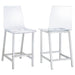 Juelia - Chrome Stools (Set of 2) - Premium Stool Sets from CoasterEssence - Just $459! Shop now at Furniture Wholesale Plus  We are the best furniture store in Nashville, Hendersonville, Goodlettsville, Madison, Antioch, Mount Juliet, Lebanon, Gallatin, Springfield, Murfreesboro, Franklin, Brentwood