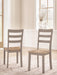 Harperfeld - Dining Room Side Chair (Set of 2) - Natural / Gray – Chair Sets by Signature Design by Ashley® at Furniture Wholesale Plus , Nashville furniture store