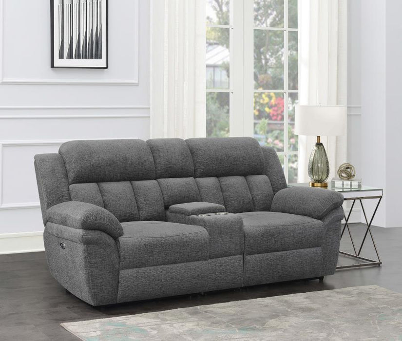 Bahrain - Upholstered Motion Loveseat – Reclining Loveseats by CoasterEssence at Furniture Wholesale Plus , Nashville furniture store