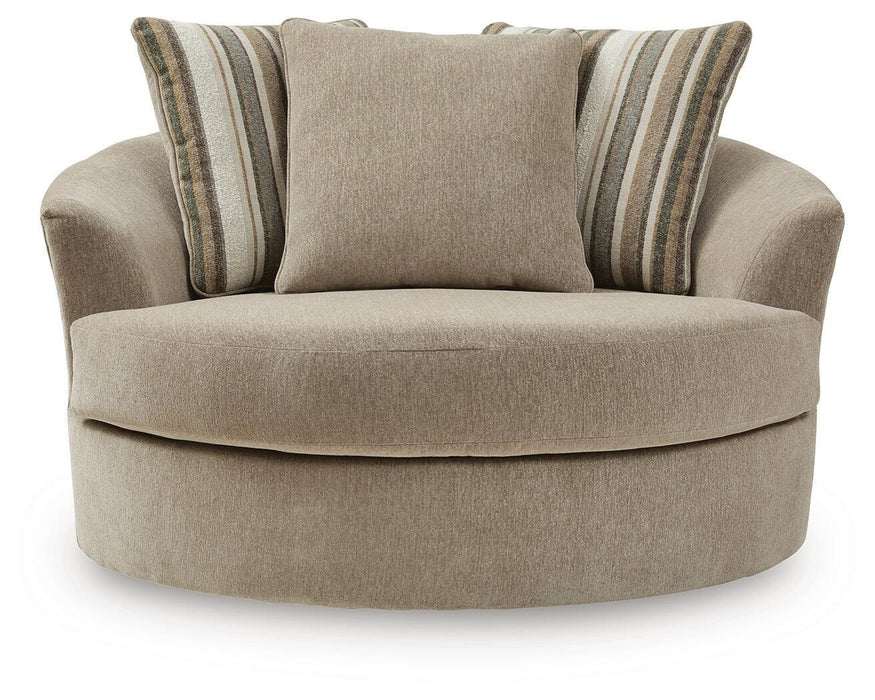 Linenhause - Oversized Swivel Accent Chair - Dune – Swivel Chairs by Benchcraft® at Furniture Wholesale Plus , Nashville furniture store