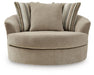 Linenhause - Oversized Swivel Accent Chair - Dune – Swivel Chairs by Benchcraft® at Furniture Wholesale Plus , Nashville furniture store