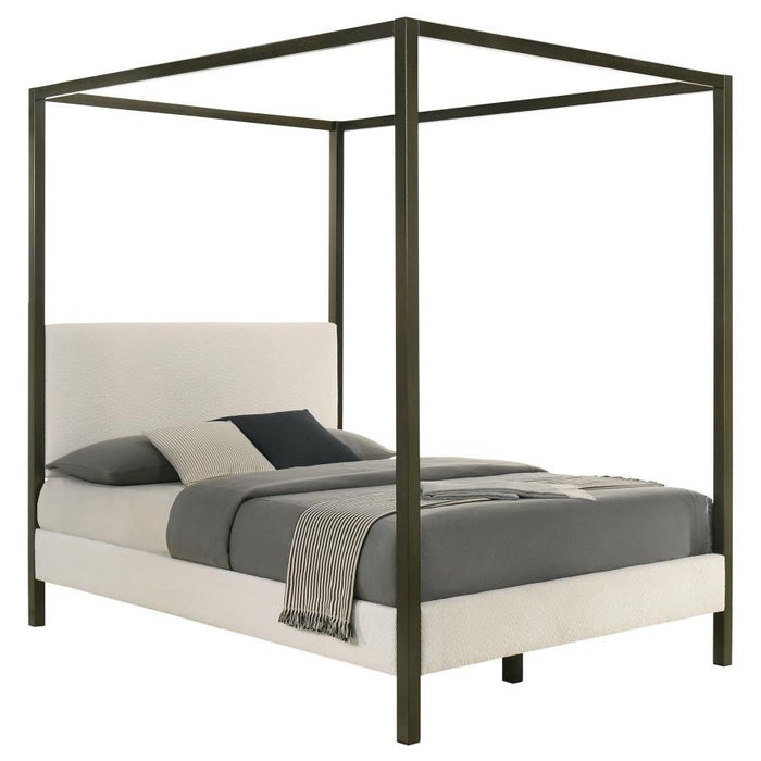 Monroe - Upholstered Canopy Bed – Canopy Beds by Coaster Fine Furniture at Furniture Wholesale Plus , Nashville furniture store