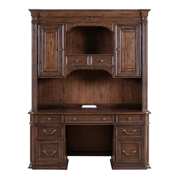 Providence Park - Credenza & Hutch - Chateau Brown – Credenzas & Hutches by Liberty Furniture at Furniture Wholesale Plus , Nashville furniture store