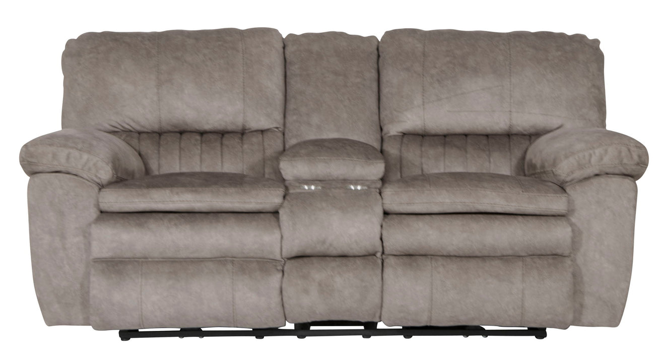 Reyes - Power Lay Flat Reclining Console Loveseat With Storage & Cupholders – Reclining Loveseats by Catnapper at Furniture Wholesale Plus , Nashville furniture store