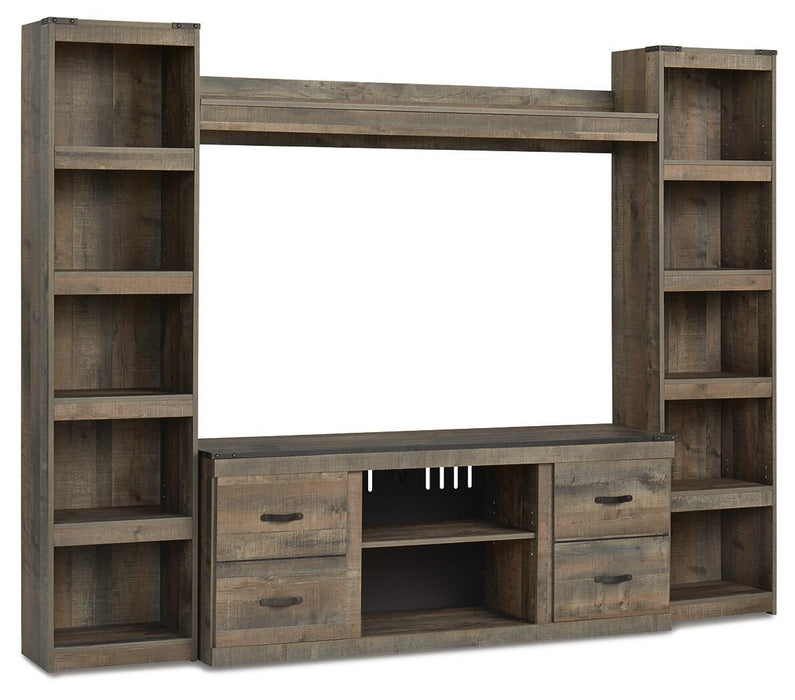 Trinell - 4-Piece Entertainment Center With 60" TV Stand – Entertainment Centers by Signature Design by Ashley® at Furniture Wholesale Plus , Nashville furniture store