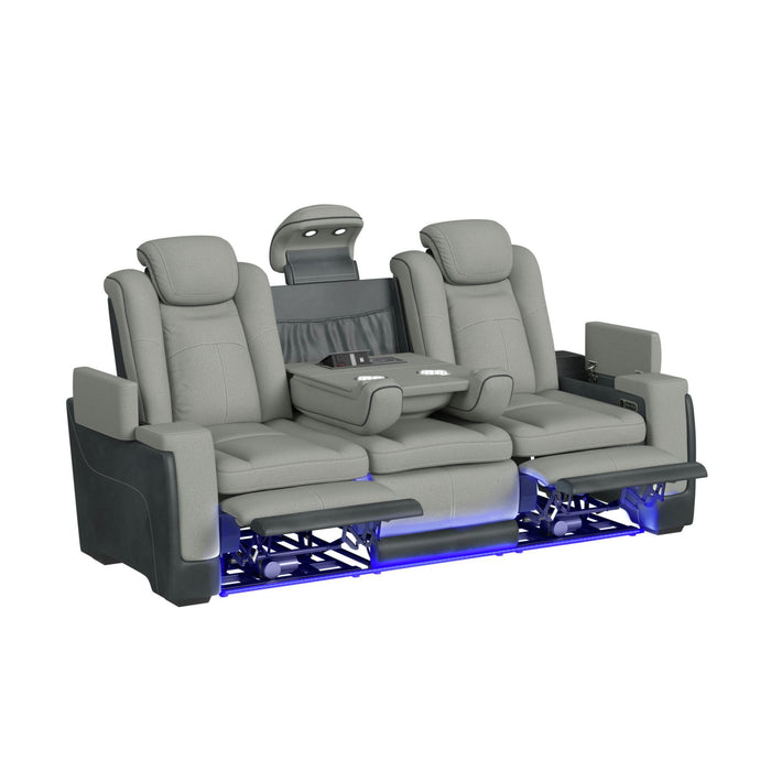 Lantana - Power Motion Sofa With Power Headrest, LED, Ddt, Reading Light And Pws – Reclining Sofas by Elements International at Furniture Wholesale Plus , Nashville furniture store