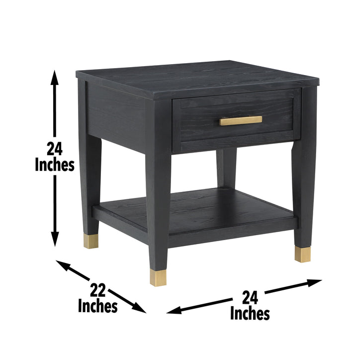 Yves - Cocktail & 2 End Table Set - Black – Table Sets by Steve Silver Furniture at Furniture Wholesale Plus , Nashville furniture store