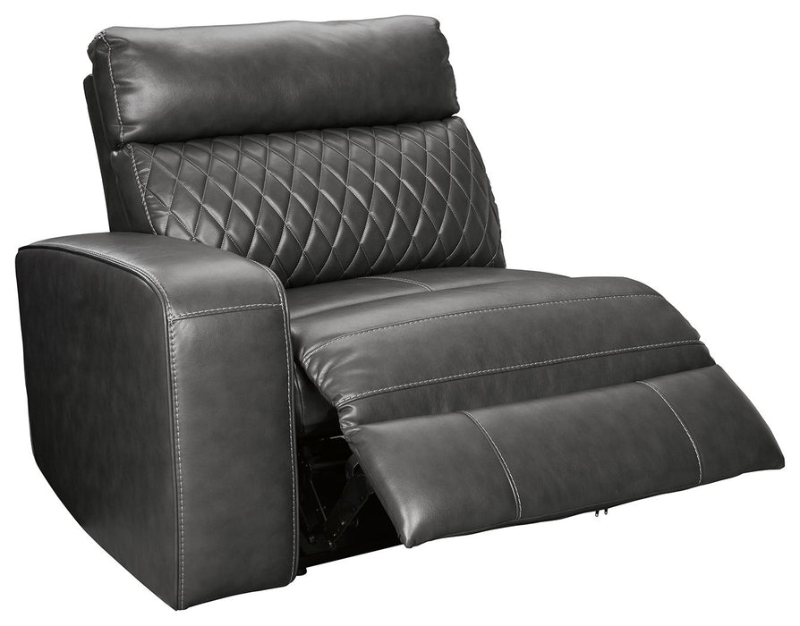 Samperstone - Power Reclining Sectional – Reclining Sectionals by Signature Design by Ashley® at Furniture Wholesale Plus , Nashville furniture store